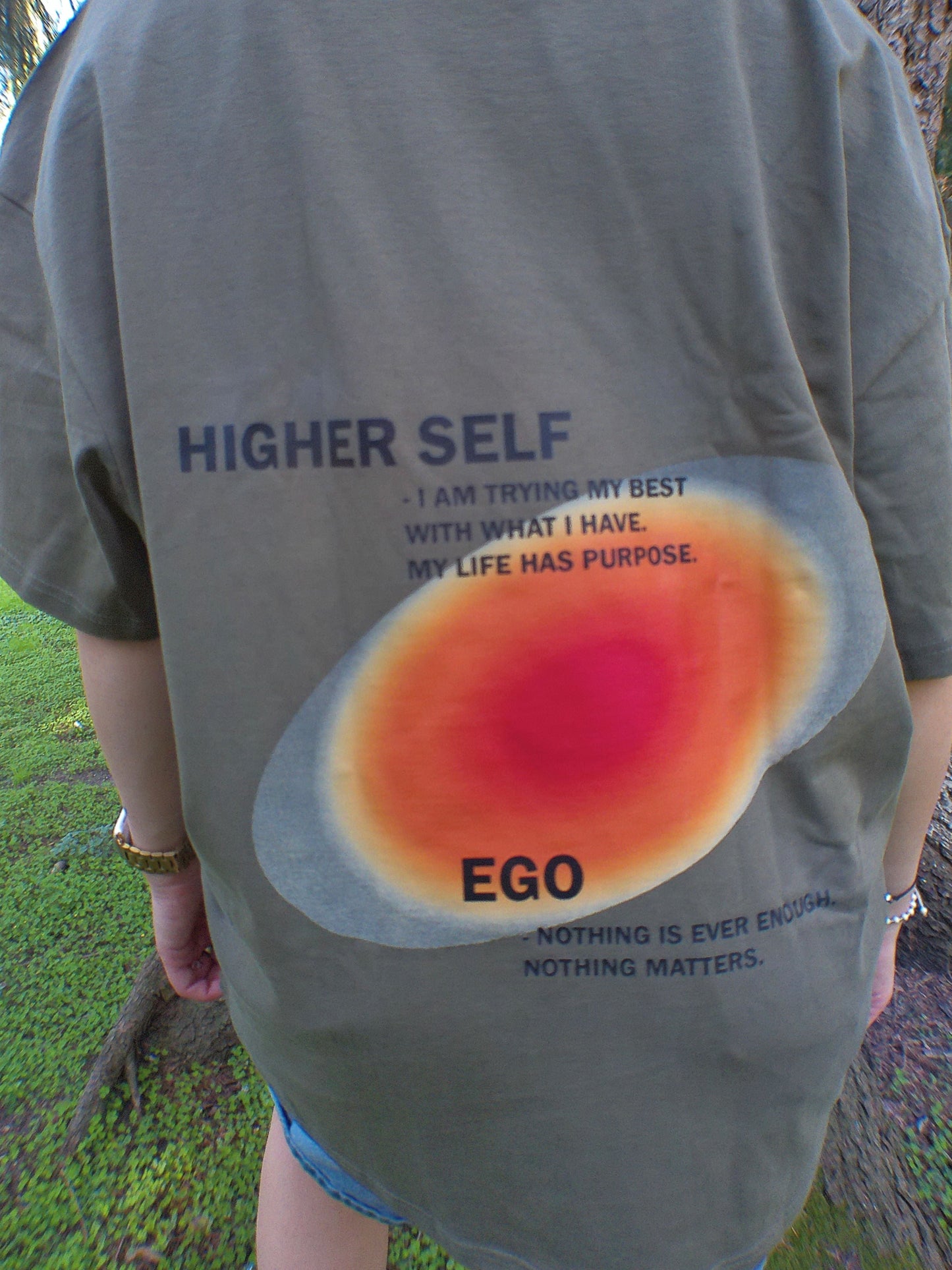 HIGHER SELF TEE - OLIVE