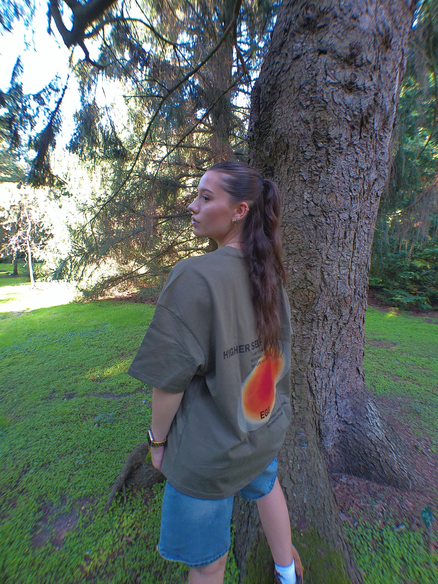 HIGHER SELF TEE - OLIVE
